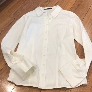 White button down